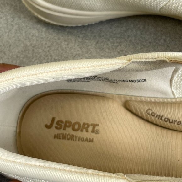 NEW JSport Melody Women's Size 9M Mary Jane Shoes Cream Memory Foam - Picture 4 of 8
